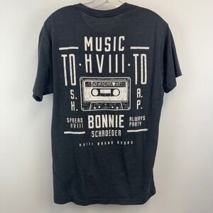HVIII Brand Goods Bonnie Schroeder Music To HVIII To Cassette Graphic‎ T-Shirt S